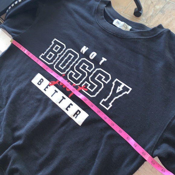 Black Long Sleeve Graphic Sweatshirt - Picture 9 of 11